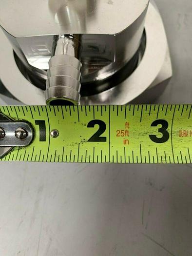 Used Stainless Steel Sample Valve w/ 1/2" to 4" Threaded Fitting