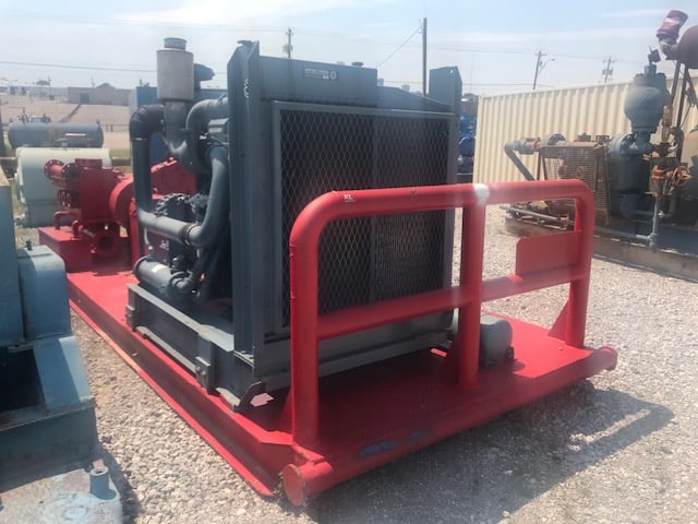 Used Rebuilt PAH-310 Gardner Denver Triplex Well Service Mud Pump w/ Rebuilt 60-Series MTU & HT-750 Allison Transmission