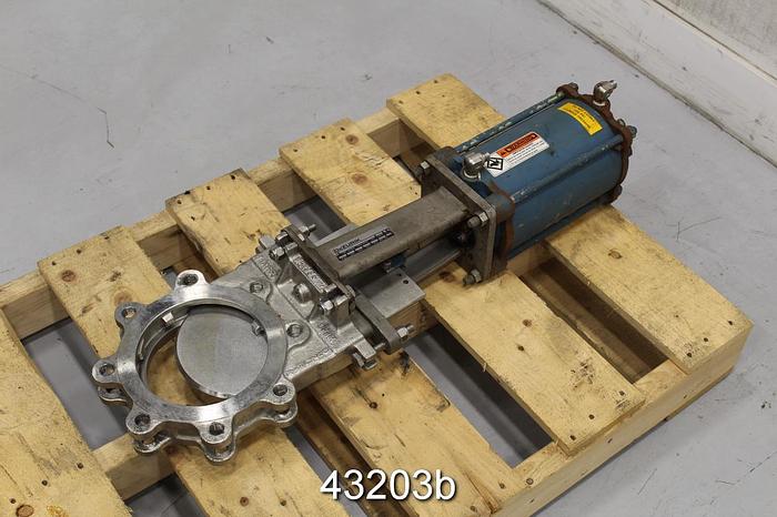 Used Dezurik 6" Air Operated Knife Gate Valve #43203