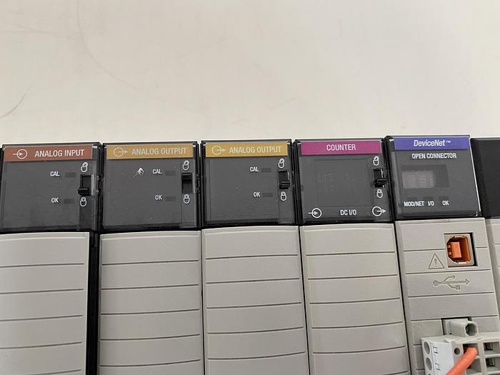 Used Allen-Bradley 1756-L73S, 1756-En2T & 1756-PB72 on 1756-A17 ControlLogix Chassis