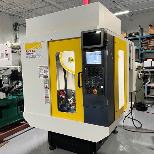Used 19.6"X, 15.74"Y, 15.74"Z, FANUC, 2018, ROBODRILL, ALPHA D21MiB5, CNC DRILL & TAPPING CENTER