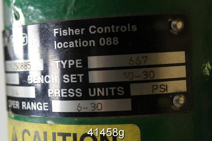 Used Fisher Eas 1" Steam Valve, Stainless Steel #41458