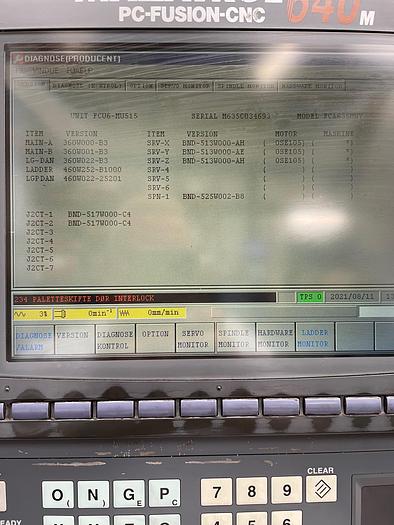 Used BRUGT HORISONTALT BEARBEJDNINGSCENTER FABR. MAZAK, MODEL FH 5800