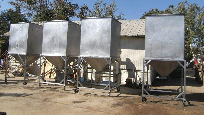 Used Hopper, 160 CF, S/st, Portable, (2) #S740452