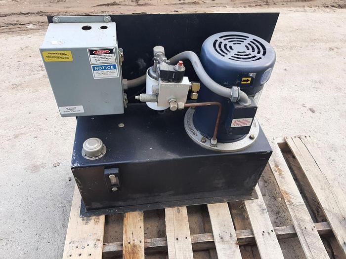 Used Motor, 5 HP, Hydraulic Powerpack, 15 Gallon Reservoir #744345