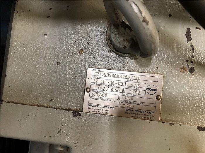 Used 33" WIDE PILOT SHEET STACK, AC MOTORS, 11.5" DIAMETER