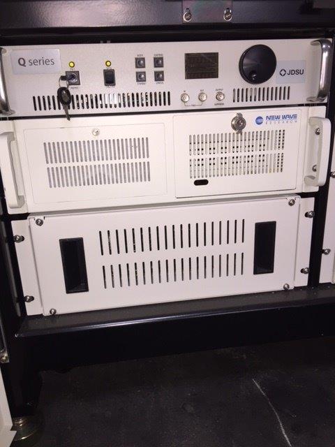 Used Newwave Research Accuscribe 2150 Laser Scribe System - Auto production model