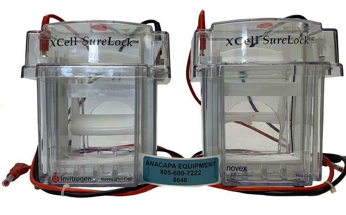 Used Invitrogen XCell SureLock Novex Mini-Cell Electrophoresis System Lot of 2(8646)W