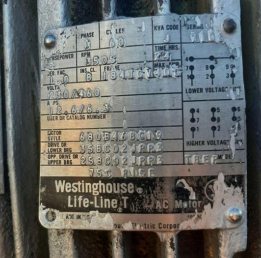 Used Mixer, High Shear, 5 HP, 316 S/st, Gifford Wood, Homogenizer #S744287