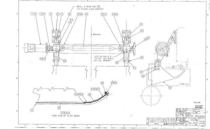 Used Valley  160" Voith-Valley Air Padded Headbox With Three Holey Rolls, (40) Abb Slice Actuators, Tapered Inlet. #27684
