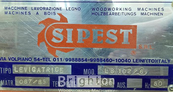 Used Sipest Levigatrice LS 102 /6, Used Profile Sander #BM2013