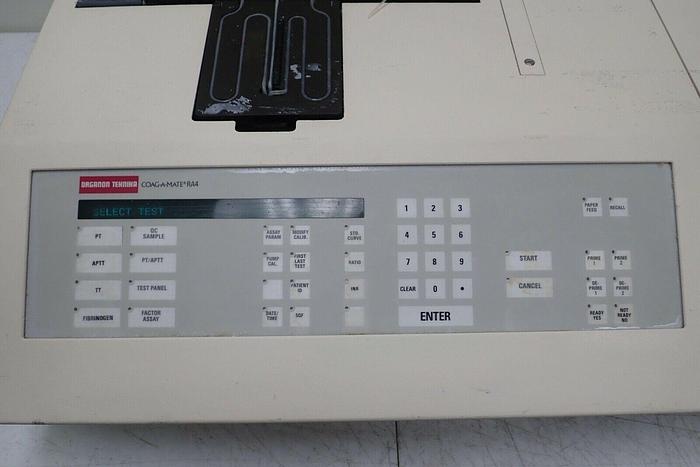 Used Organon Teknika Model RA4 Coag-A-Mate Coagulation Analyzer