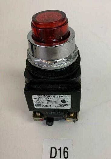 Used Siemens 52PX6G3A Pilot Light, Red (Not A Push Button) Fast Shipping
