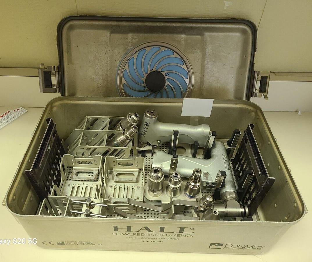 Used Hall/ConMed PRO 50 large bone set with 12 pieces in excellent working condition