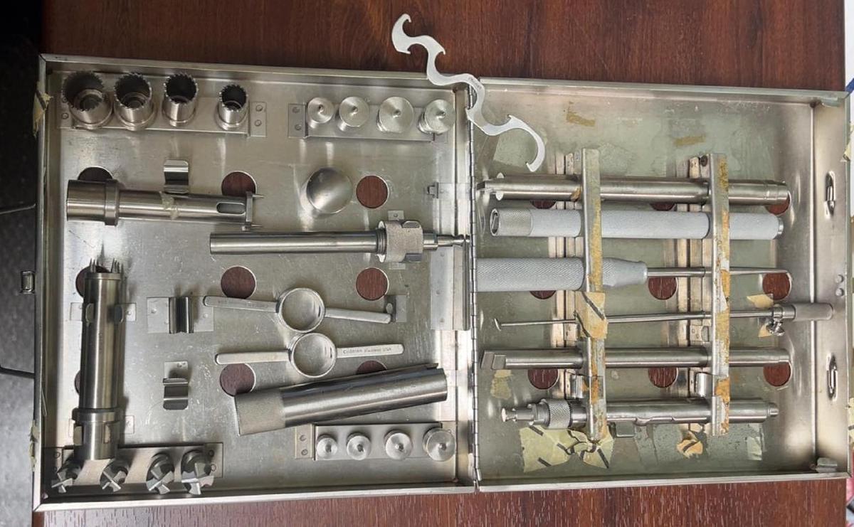 Used Codman Cranial Drill Bore Orthopedic Instruments - Excellent Working Condition.