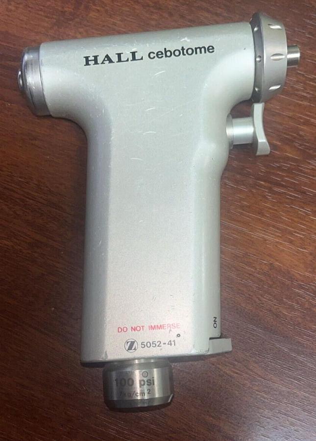 Used Hall 5052-41 Cebotome in excellent working condition with warranty