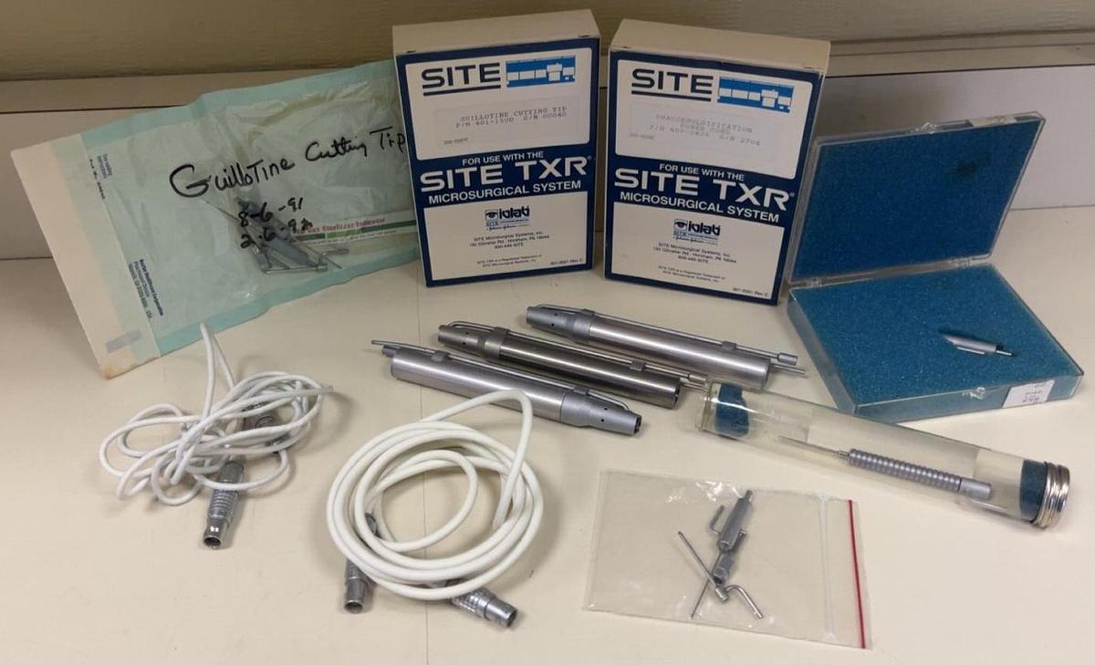 Used SITE Microsurgical Phaco Handpiece 400-3110 15PC SET - NOT TESTED-SOLD AS IS
