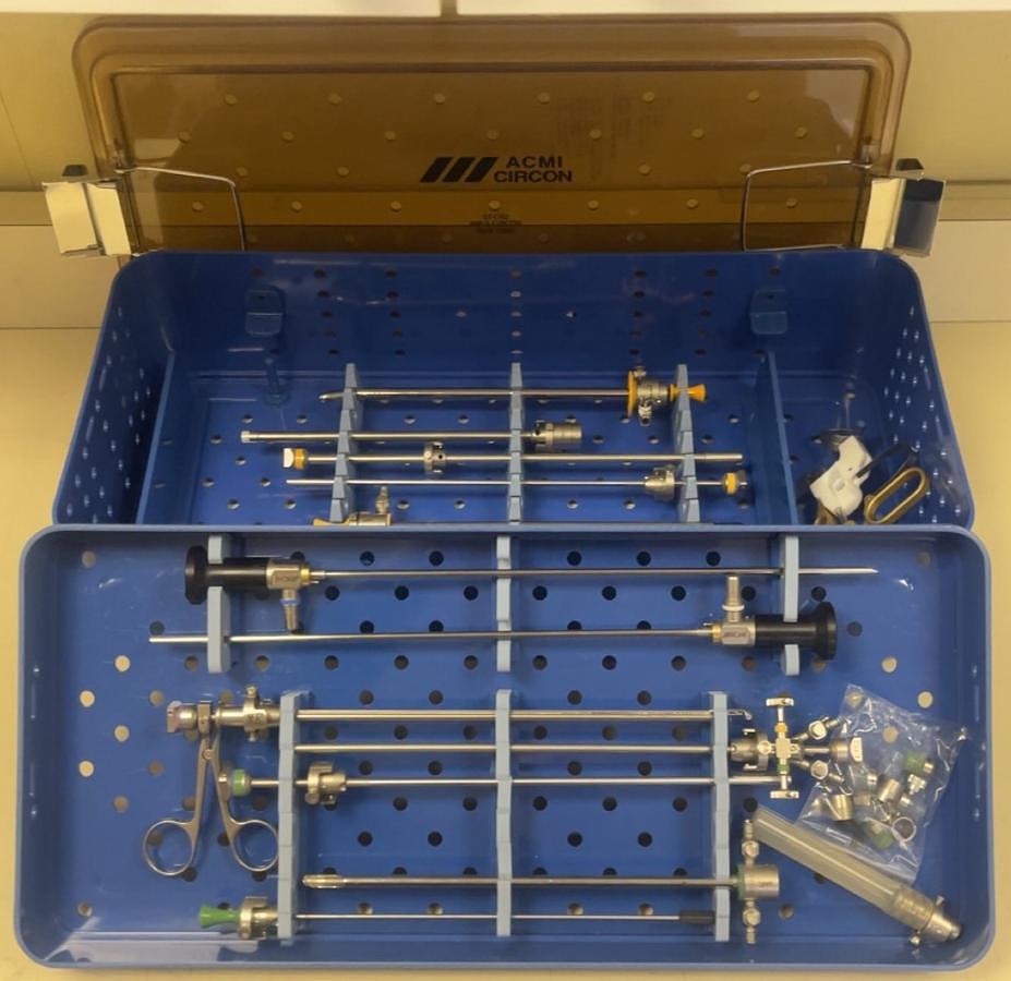 Used ACMI M3-30A Gold & M3-70A Gold autoclavable Set 18PC w/Case-Excellent condition.
