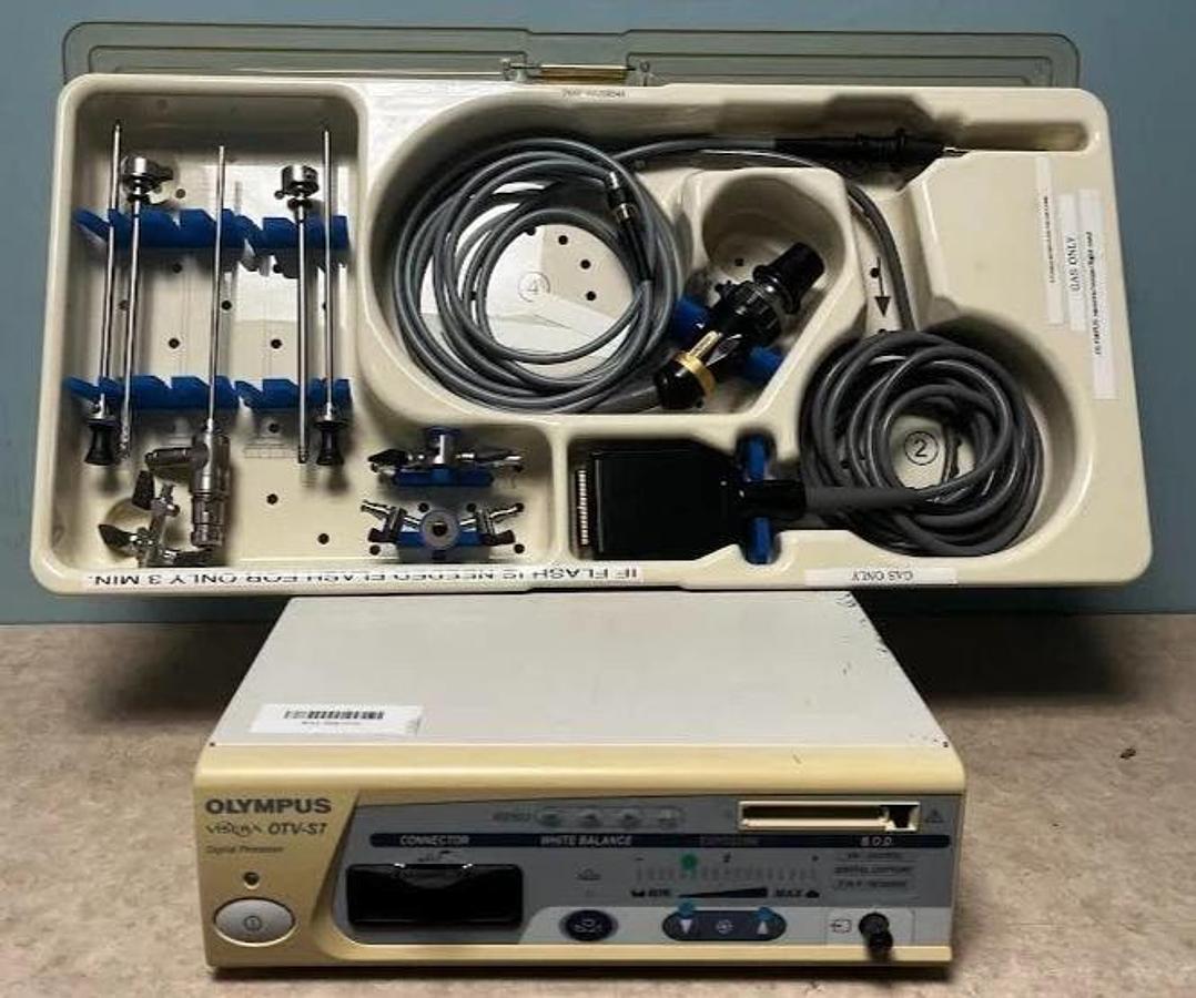 Used Olympus -- System OTV-S7 Camera OTV-S7H-NA-120, A70941A Scope w/9 Att. & Case