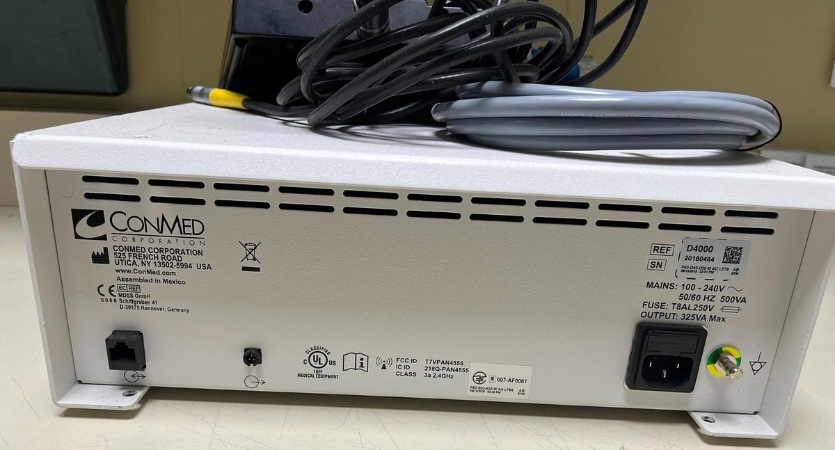 Used ConMed D4000 Console w/Footswitch & D9924 Turbo Shaver- Exc. Working Condition