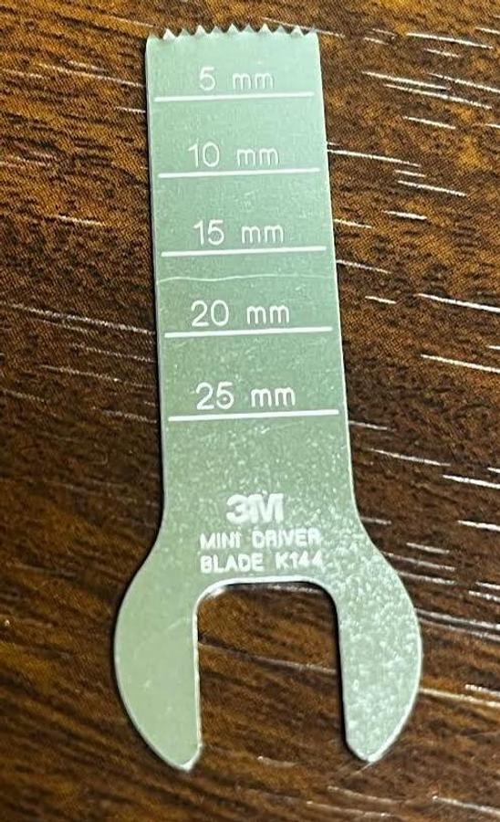 Used 3M Hall/Linvatec K144 Mini-Driver Sagittal Saw Blade- Excellent Condition