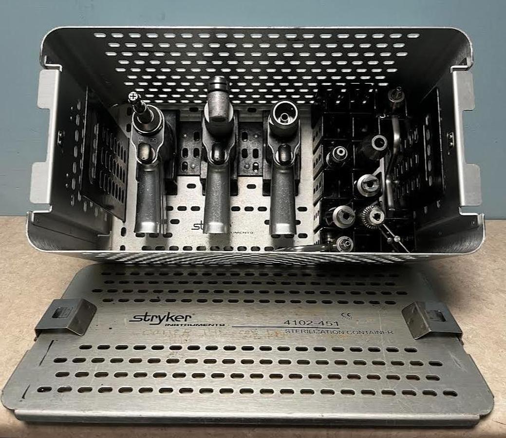Used Stryker System 4/5 Set with 12Attachments & Case - Excellent Working Condition