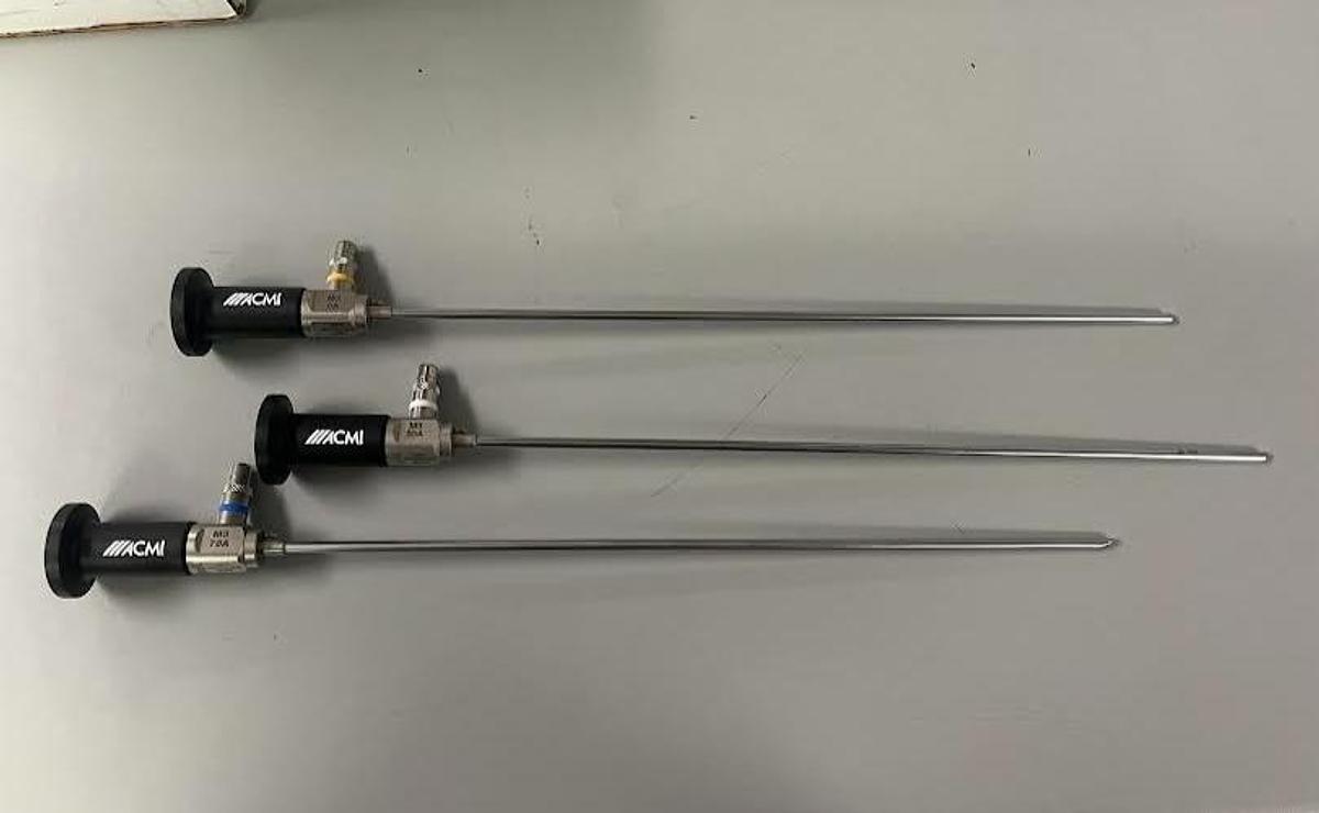 Used ACMI 4MM M3-0A,30A, 70A RIGID CYSTOSCOPE SET-EXCELLENT WORKING CONDITION