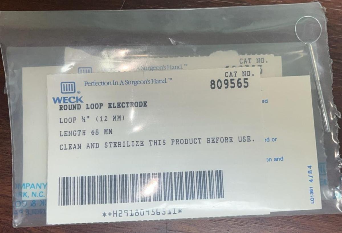 Used WECK 809565 Round Loop Electrode 1/2" (12MM) LENGTH 48MM-New Sold as Is
