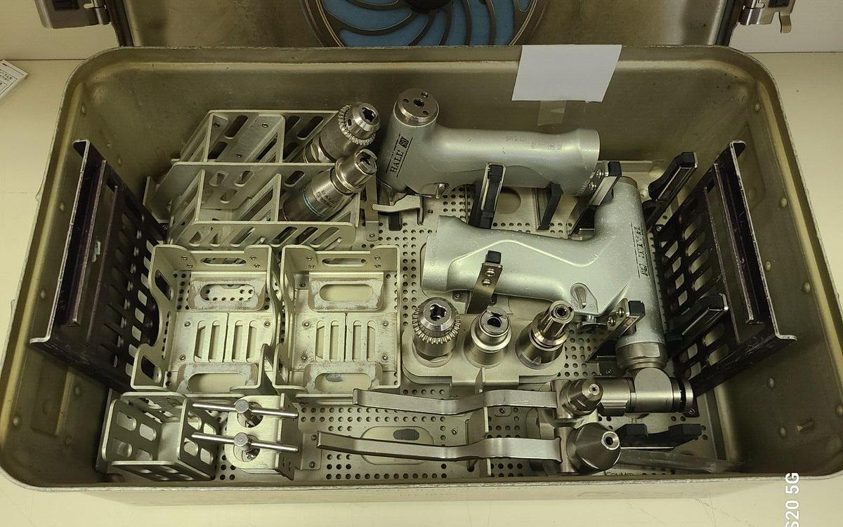 Used Hall/ConMed PRO 50 large bone set with 14 pieces in excellent working condition