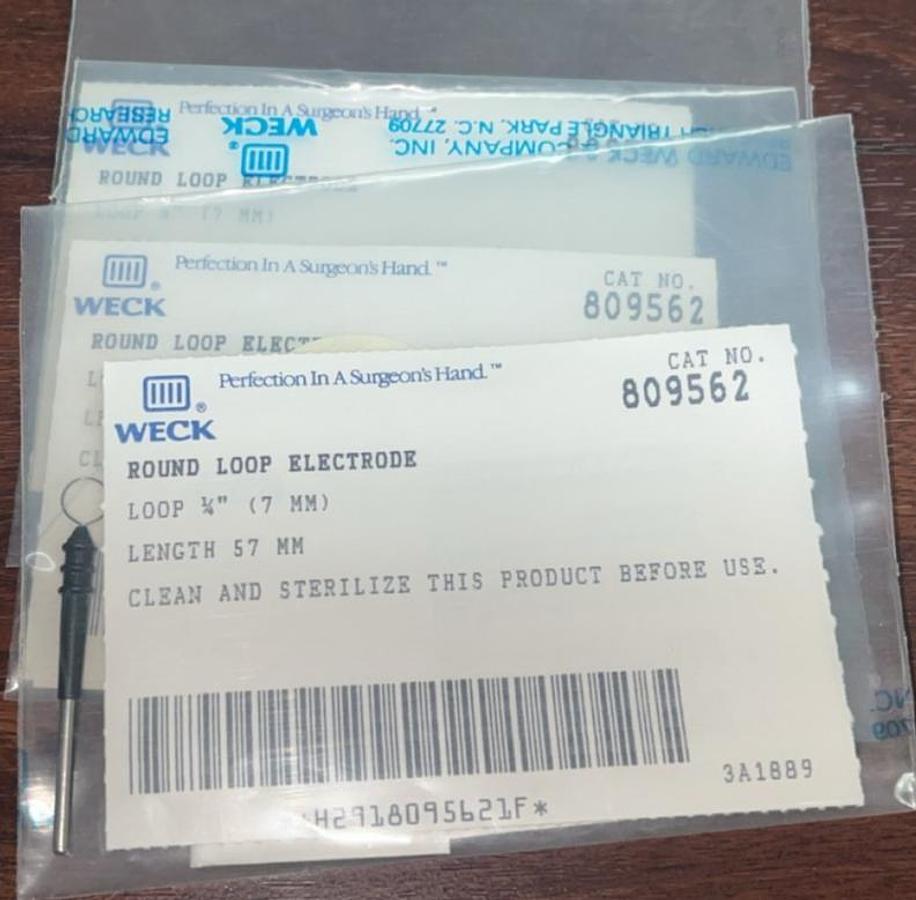 Used WECK 809562 Round Loop Electrode 1/4" (7MM) LENGTH 57MM-New Sold -New Sold as Is
