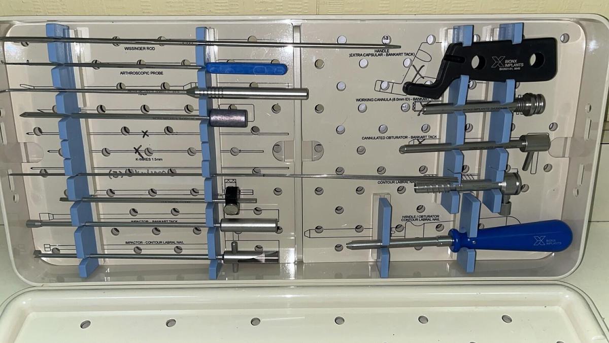Used Bionx Shoulder Instability Instrument Set W/ Case -Excellent Working Condition