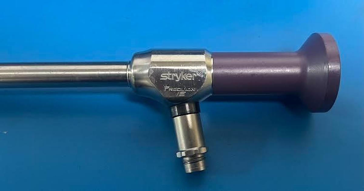 Used STRYKER 1288 CAMERA & 2 Rigid Laparoscope w/LIGHT CABLES -Exc. Working Condition
