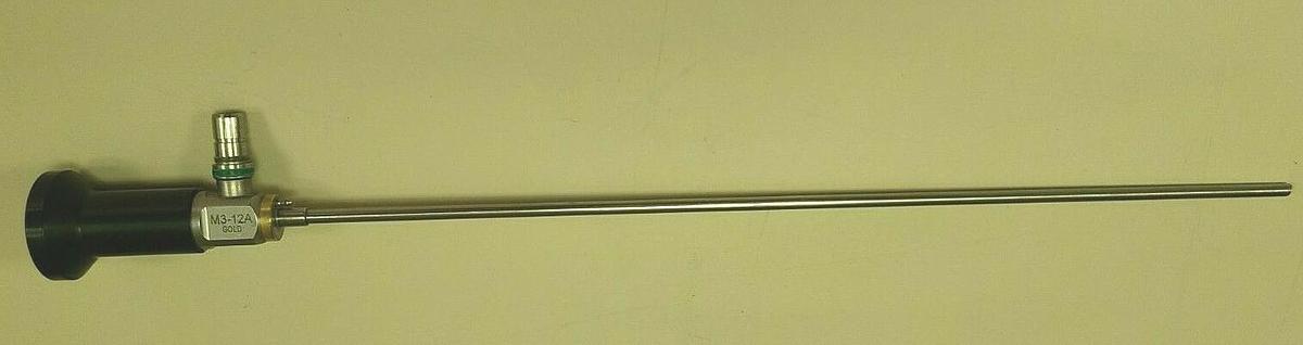 Used ACMI M3 12A Gold 4mm x 12 degree autoclavable cystoscope -exc working condition