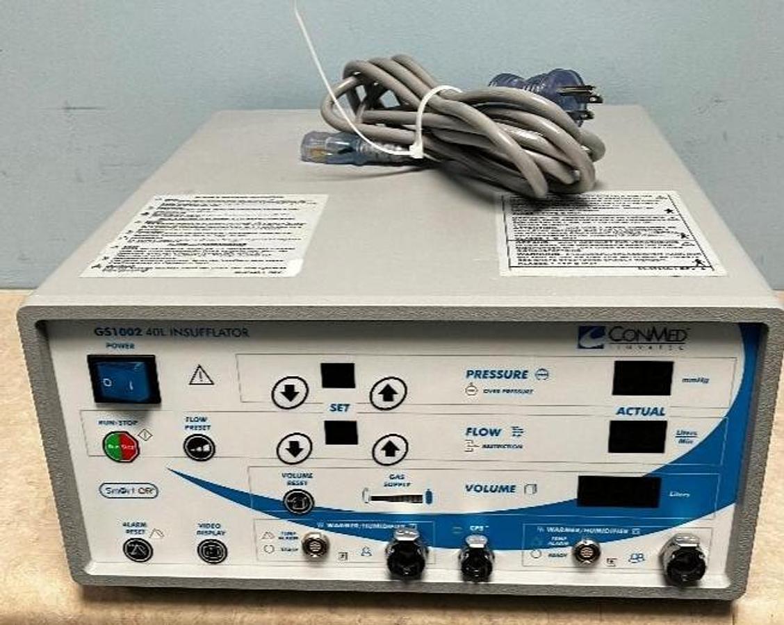 Used ConMed/Linvatec GS1002 40L Abdominal Insufflator -In Excellent Working Condition