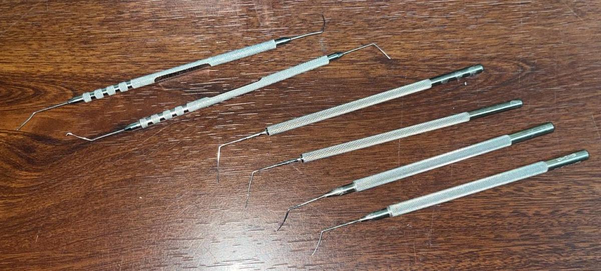 Used Assortment of micro Instruments 23 Piece Set with Case (Storz & Rhein)