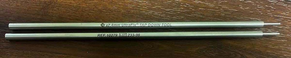 Used Linvatec UltraFix 10279 TAP DOWN TOOL 2.4mm --Set OF 2-- Exc. Working Condition