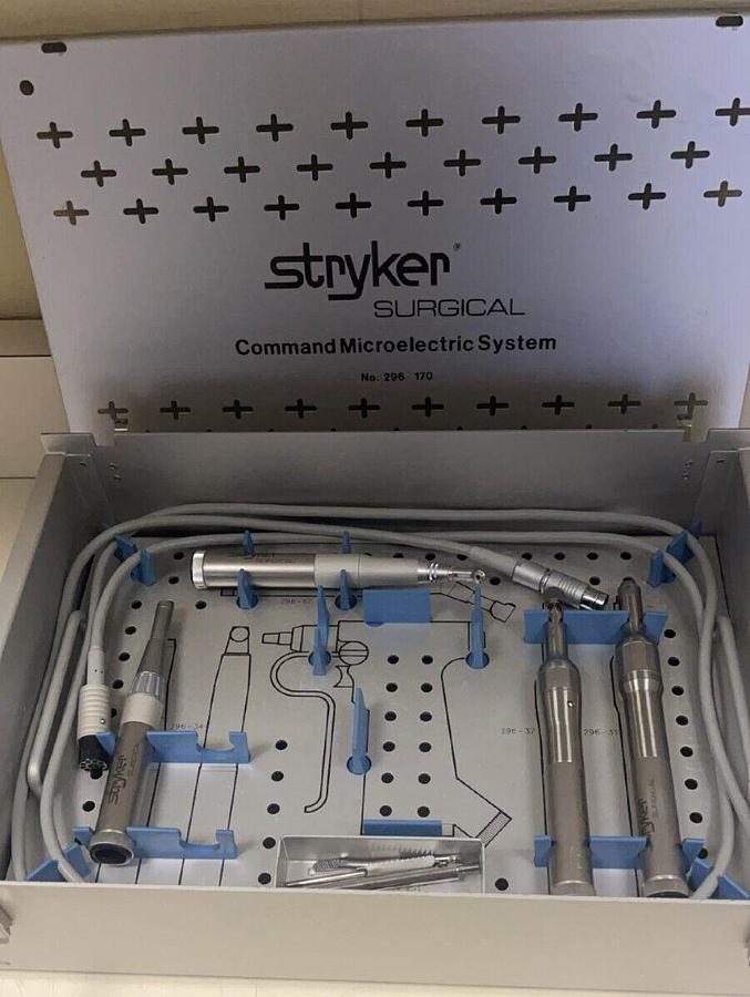 Used Stryker Command 296 Micro 8pc Set w/Case in excellent condition with warranty