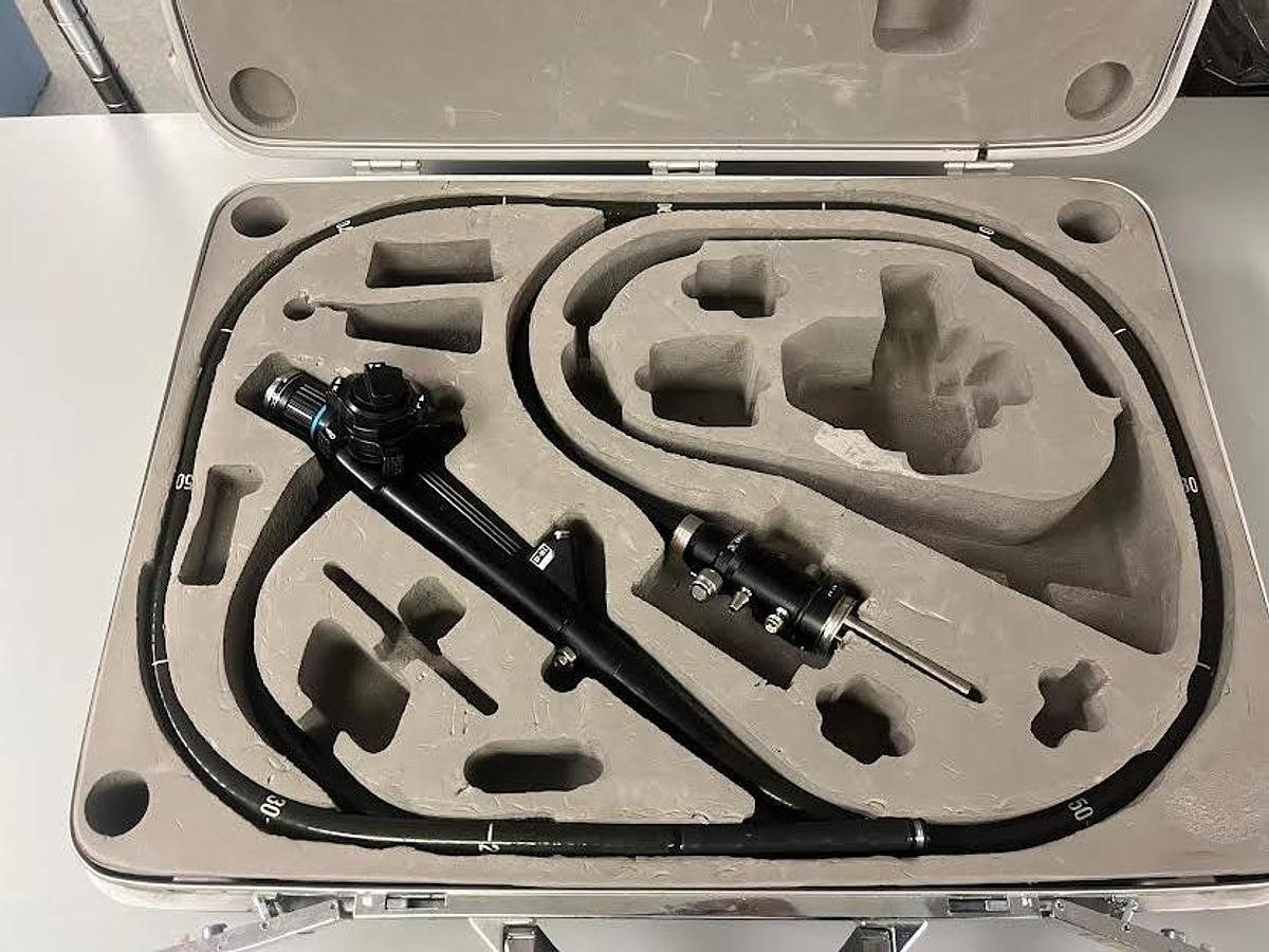 Used Olympus CF-10L Fiber Colonoscope with Case -Great Parts Scope-Sold as is.