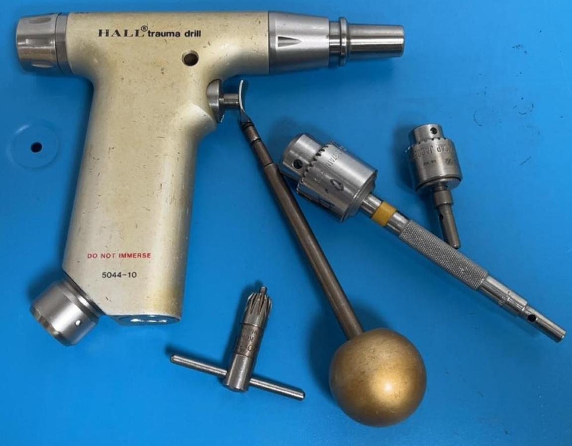Used Hall 5044-10 Trama Drill 5PC Set - Excellent Working Condition with warranty