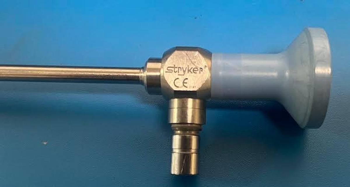 Used STRYKER 1288 CAMERA & 2 Rigid Laparoscope w/LIGHT CABLES -Exc. Working Condition