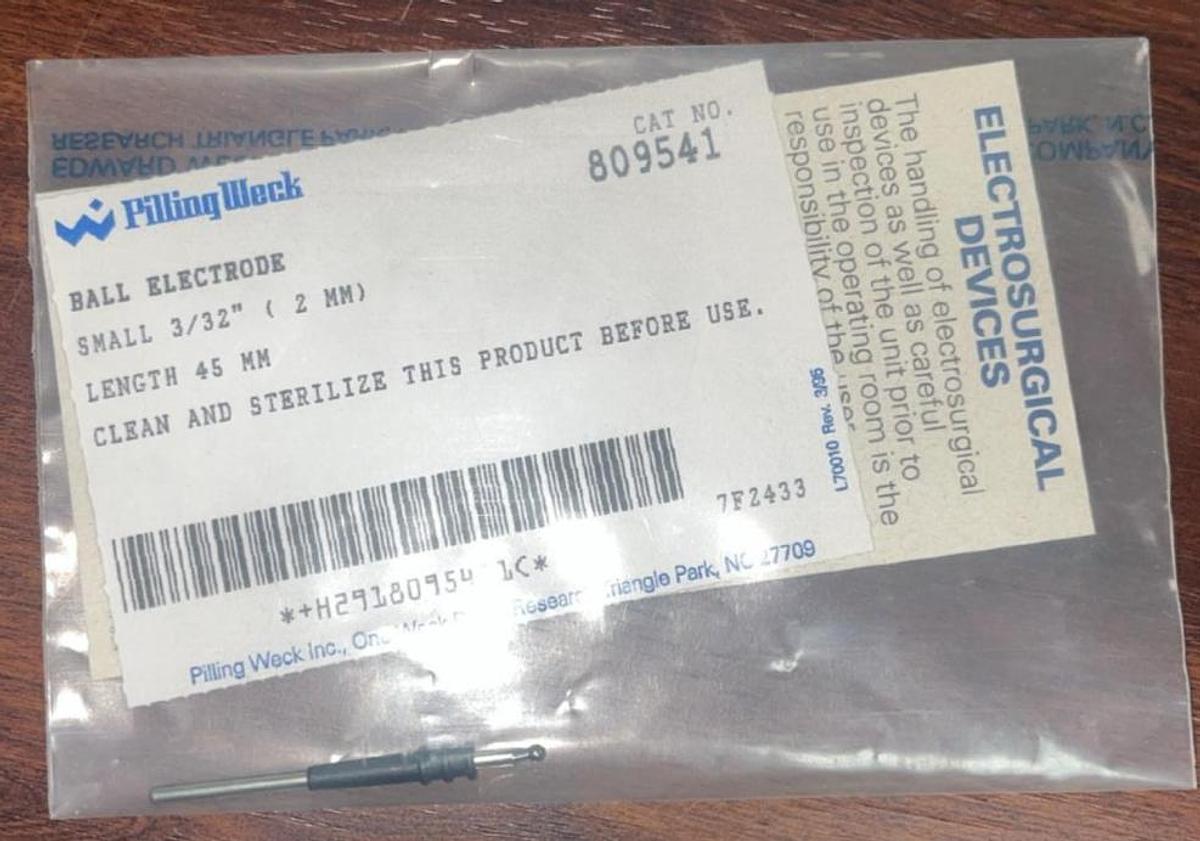 Used WECK 809541 BALL ELECTRODE SMALL 3/32" (2MM) LENGTH 45MM -New Sold as Is