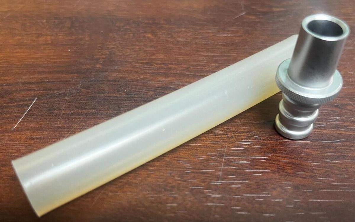 Used ACMI 190-4 ADAPTOR ELLIK EVACUATOR with TUBING for 194 ELLIK EVACUATOR Bulb