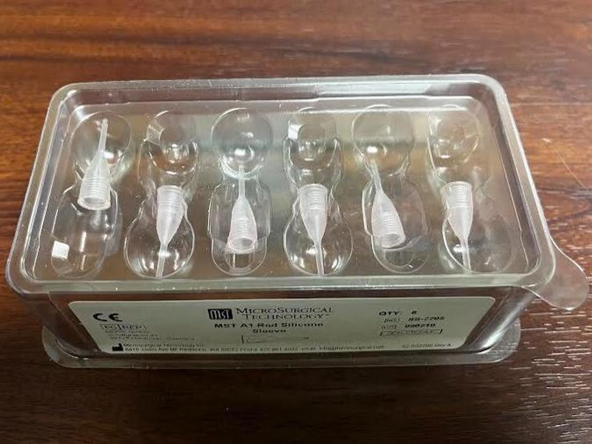 Used MTS SS-2205 MICROSURGICAL TECHNOLOGY A1 RED SILICONE SLEEVE SET OF 6--- New