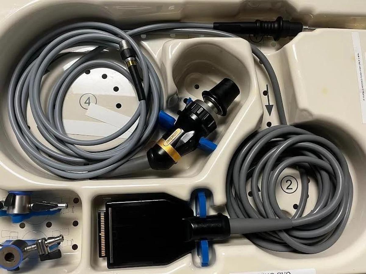 Used Olympus -- System OTV-S7 Camera OTV-S7H-NA-120, A70941A Scope w/9 Att. & Case