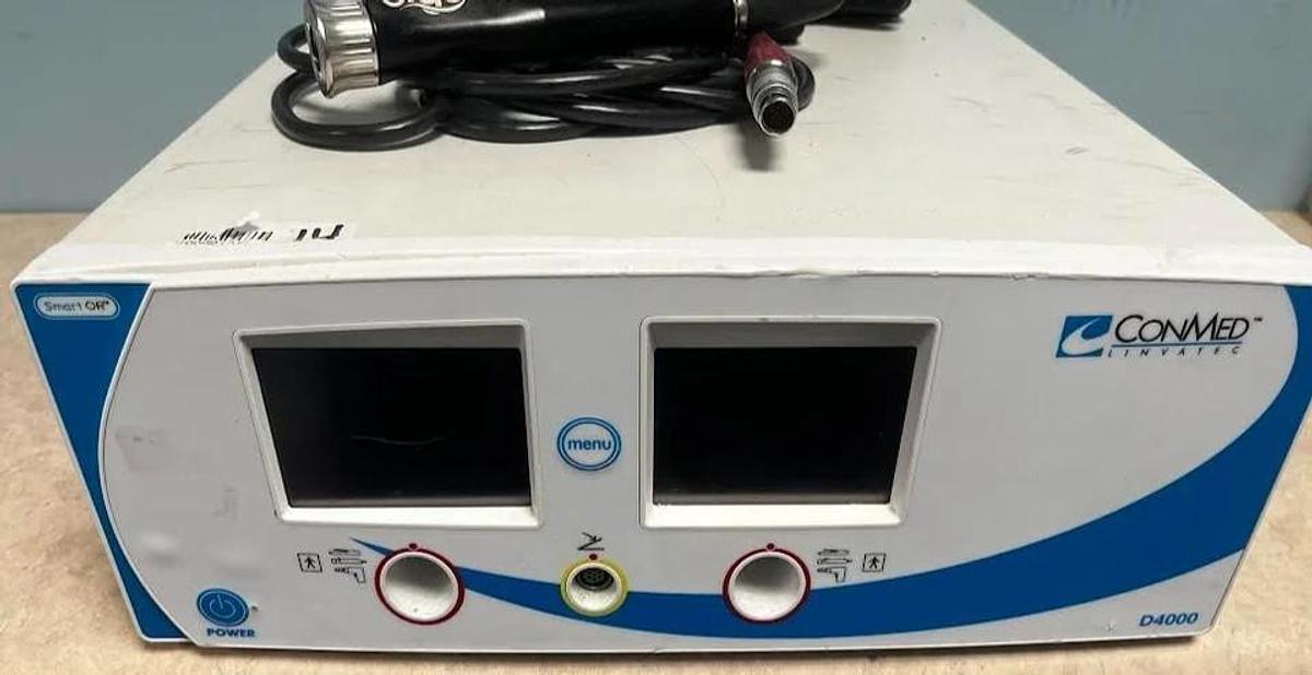 Used ConMed/Linvatec D4000 Console w/W1000Wireless Footswitch & D4240 ERGO Shaver