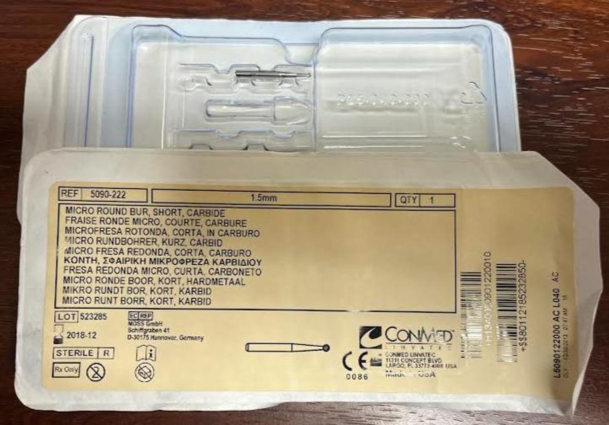 Used Hall/Micro 5090-222 Round Bur, Short 2 PACKS in Excellent Condition-NEW!!!
