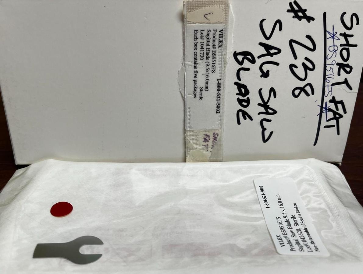Used Hall/Vilex BS9516FS 4PK Sagittal Saw Blade --- Sold as is- ---New