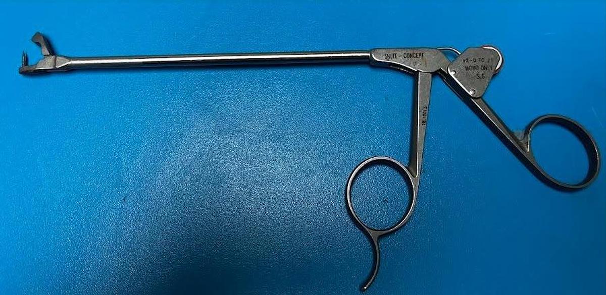 Used Linvatec Shutt 18.10013 Suture Punch, Curved Right with a 90 Day Warranty