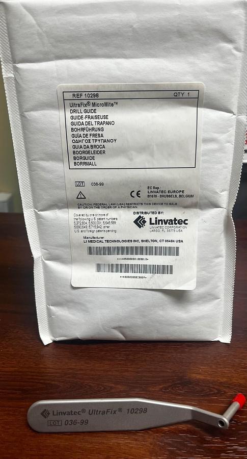 Used Conmed/Linvatec 10298 UltraFix Micromite Drill Guide 5-1/4 -- New Package --