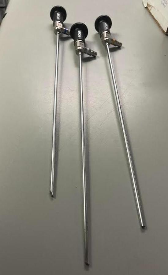 Used ACMI 4MM M3-0A,30A, 70A RIGID CYSTOSCOPE SET-EXCELLENT WORKING CONDITION
